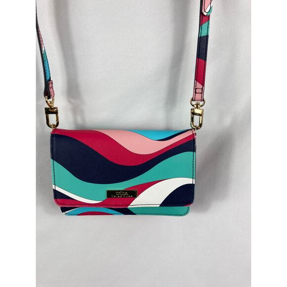 Trina Turk Swirl Colorful Pattern Mini Crossbody Bag - Picture 1 of 6